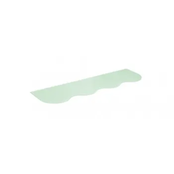 

Glass shelf tempered stylish decorative finish, matte glass and 200 mm deep.