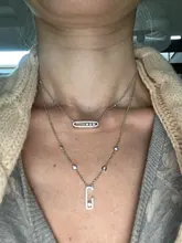 Collar Messica de plata de ley 925, serie francesa de tres movimientos de diamantes, chapado en oro rosa, marca original, joyería fina para mujeres