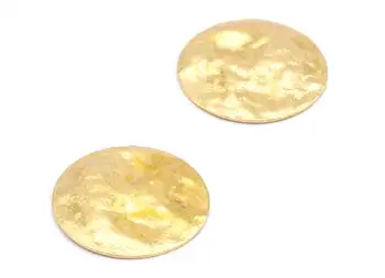 

Brass Round Charms - Raw Brass Round Earrings and Pendant - Earring Findings - 12PCS/LOT - 15.02x15.02x0.6mm - PP2197