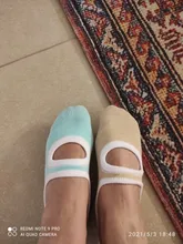 6 Color medias de Yoga para Mujeres de silicona antideslizante calcetines de Pilates transpirable Fitness baile de Ballet de Deportes de algodón calcetines zapatillas