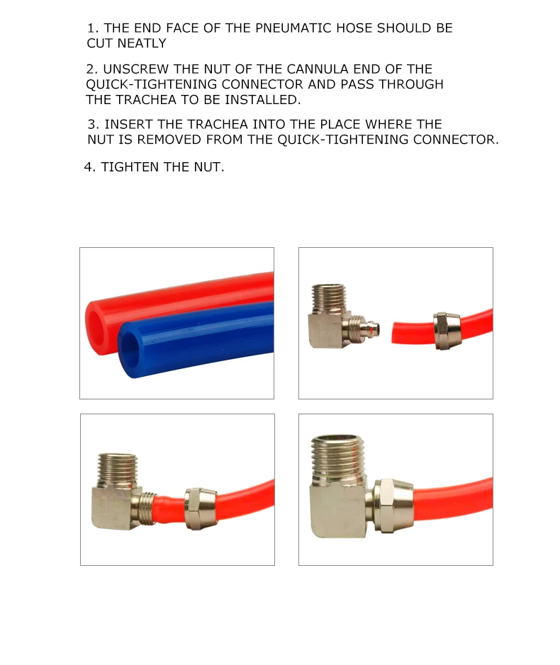 Description Picture 6 of itemKL-PL Hose Coupler Tube Through Quick Joint OD 4/6/8/10/12mm Connector Pneumatic Elbow Fast twist Fittings
