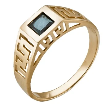 

Yuz platinum red gold cubic zirconia ring