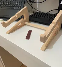 SMOYNG-Soporte de madera para ordenador portátil, soporte de almacenamiento de altura aumentada para Macbook 13 15 pulgadas, Base Vertical, soporte de refrigeración