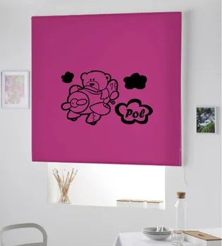 

Blind Iroa customizable Child/Teddy Bear Pol! ROLLER BLINDS TRANSLUCENT! (FUCHSIA 100X175)