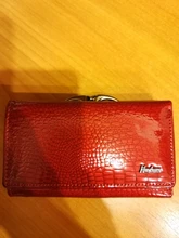 HH-cartera y monedero de piel auténtica para mujer, monedero pequeño de lujo