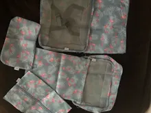 7 unids/set de embalaje de equipaje, organizador de viaje, bolsas de almacenamiento de ropa impermeables, bolsa de malla, accesorios de viaje