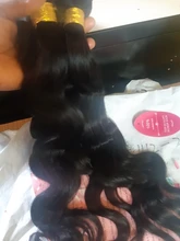 Luduna-mechones de pelo ondulado brasileño para mujer negra, extensiones de pelo ondulado 150% humano, 1/3/4 piezas, Remy