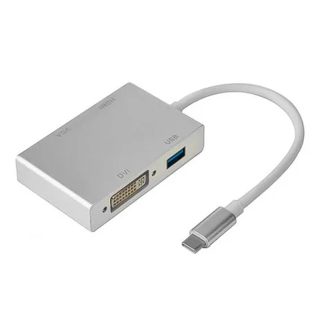 Кабель PALMEXX USBC 4 in 1 HDMI-USB3.1-VGA-DVI PX/HUB USBC-4in1 | Электроника