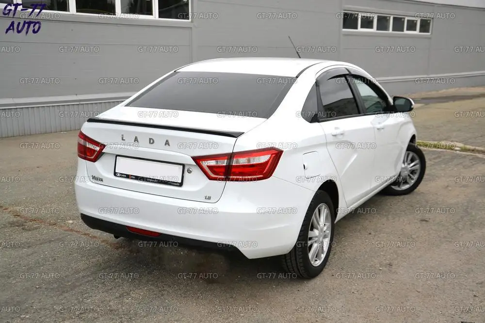 Спойлер на крышку багажника дляLada Vesta Sedan-saber внешний материал ABS пластик Стайлинг тюнинг pad