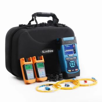 

Optical Fiber KomShine KOR-45D Fiber Optic Test Kits with QX45 OTDR &Optical Power Meter & Optical Light Source& VFL