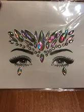 Temporary Tattoo Sticker Makeup-Tools Jewels Flash Glitter Face Rhinestones Diamond Fake