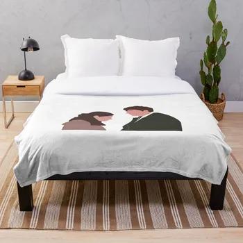 

Pam And Jim Headphone Sharing Throw Blanket Soft Sherpa Blanket Bed Sheet Single Knee Blanket Office Nap Blanket