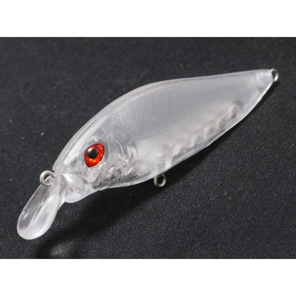 wLure Flat Body Shape Crankbait Unpainted Lure with Eyes 10 per Lot Long  Casting Blank Fishing Lure UPC735
