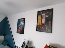 Poster Basketball Wall-Pictures Canvas Kobe Bryant Stars Lebron James Michael Living-Room