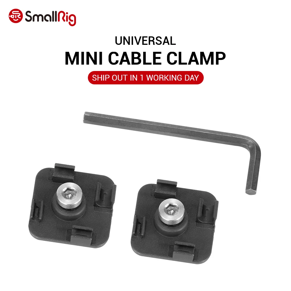

SmallRig DSLR Camera Rig Mini Cable Clamp for Tethering Cables (2 pcs) 2335
