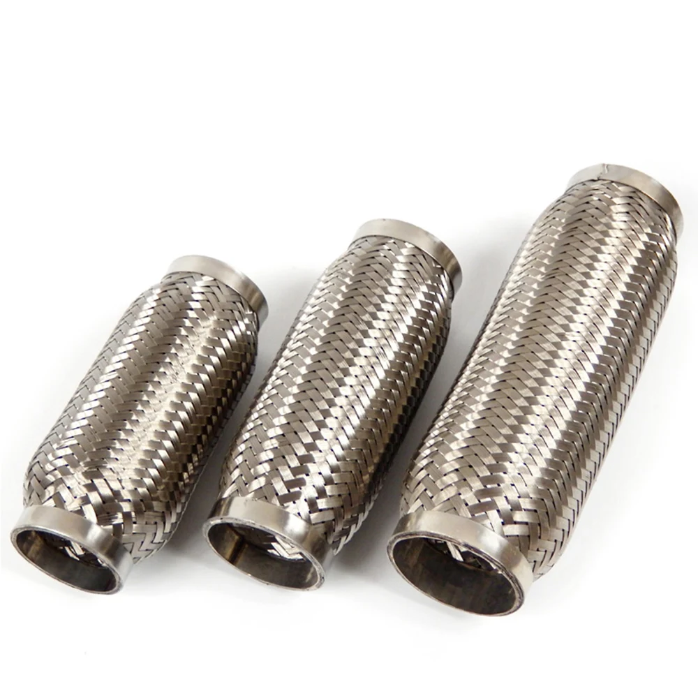 Automobile stainless steel flexible connection exhaust bellows hose high temperature high pressure to eliminate abnormal noise exhaust assembly