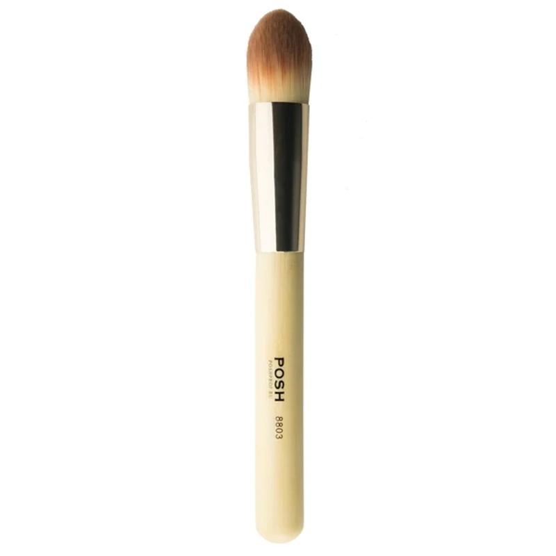Профессиональная кисть для пудры румян и скульптора форма POSH BAMBOO 8803 | Красота