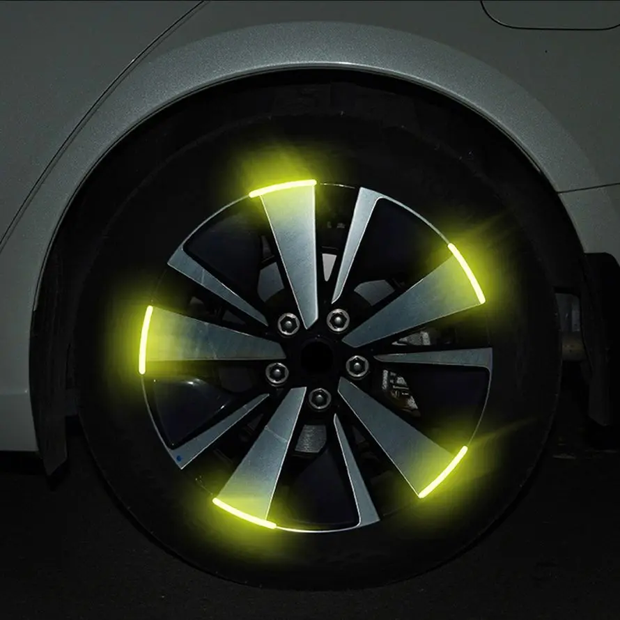 

Wheel Hub Reflective Stickers High Reflective Stripe Tire Rim Sticker For Night Driving Tape Bike Motorcycle Car Accessories