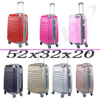 

Suitcase airplane hand luggage travel cabin Trolley ABS rigid 4 wheels 52x32x20