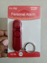 Dispositivo de autodefensa de 120dB, altavoces duales, alarma fuerte, ataque, Panic, seguridad Personal, llavero de seguridad, colgante de bolsa