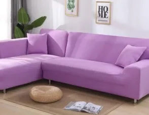 Light Purple Универсальный спандекс чехол против растяжек крем диван Ipad Mini 1/2/3/4 местный чехлы для диванов Гостиная эластичность не скользящие диванные накидки - Цвет: Light Purple