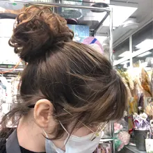 AILIADE-moño de goma elástica para mujer, sombreros de niña, moño desordenado, Donut, gris, marrón, Goma elástica para el pelo, banda de goma, extensiones de cabello