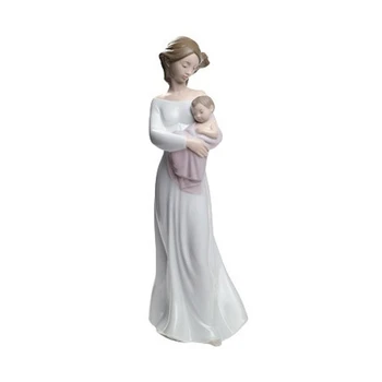 

NAO Figure My Dear Baby (Girl). Sculpture Decoration Breast, Mother's Day. Mother of Porcelain