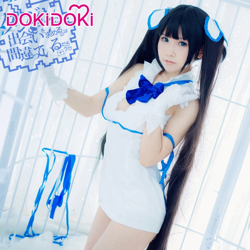 

DokiDoki Anime Cosplay Is It Wrong That I Want to Meet You in a Dungeon Hestia Costume Women Anime Cosplay