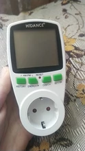 HiDANCE-medidores de potencia CA 220v, medidor de energía digital, medidor de vatios, UE, Analizador de toma de medición de coste de electricidad