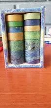 12 unids/set combinación cinta para diarios serie washi cinta de cinta adhesiva para agenda verde washi planta grifo lindo cinta adhesiva adhesivo 3m