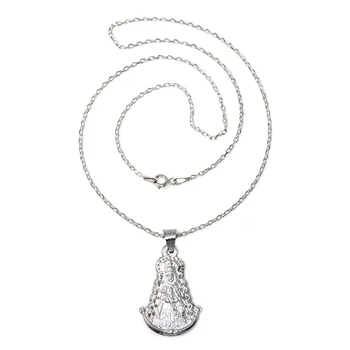 

Pendant 925 Sterling silver m silhouette Virgin medal Dew chain 45cm. Forced [AC1099GR] -RECORDING INCLUDED IN THE PRICE