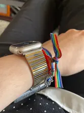 Correa de malla de acero inoxidable para Apple Watch 6 SE, correa de color de 44/42mm para iWatch Series 4 5 6 42mm 38mm