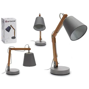 

Flexo/Desk lamp Grey Wood Metal (12 x 31 x 12 cm)