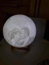 Moon-Lamp Night-Light Gift Custom Girlfriend Photo/text Rechargeable Dropship Kids Personalized