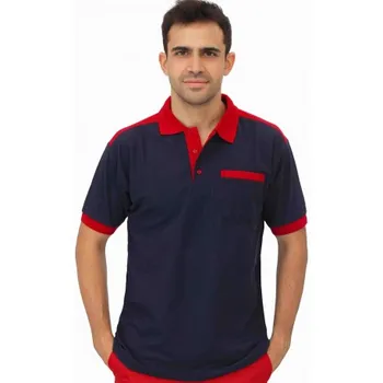 

POLE TERYLENE SHORT SLEEVE 1 BOWL BICOLOR NAVY/RED CHARGE T-S