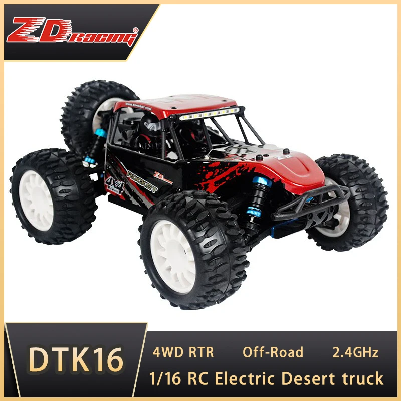 RC Car ZD Racing 116 ROCKET DTK16 Brushed 4WD Desert Truck Buggy Off