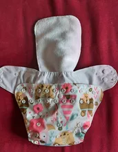 [Simfamily] 6 uds pañal + 6 uds insertar pañal de tela lavable cubierta de pañal ajustable reutilizable de tela pañales disponibles cubierta de pañal