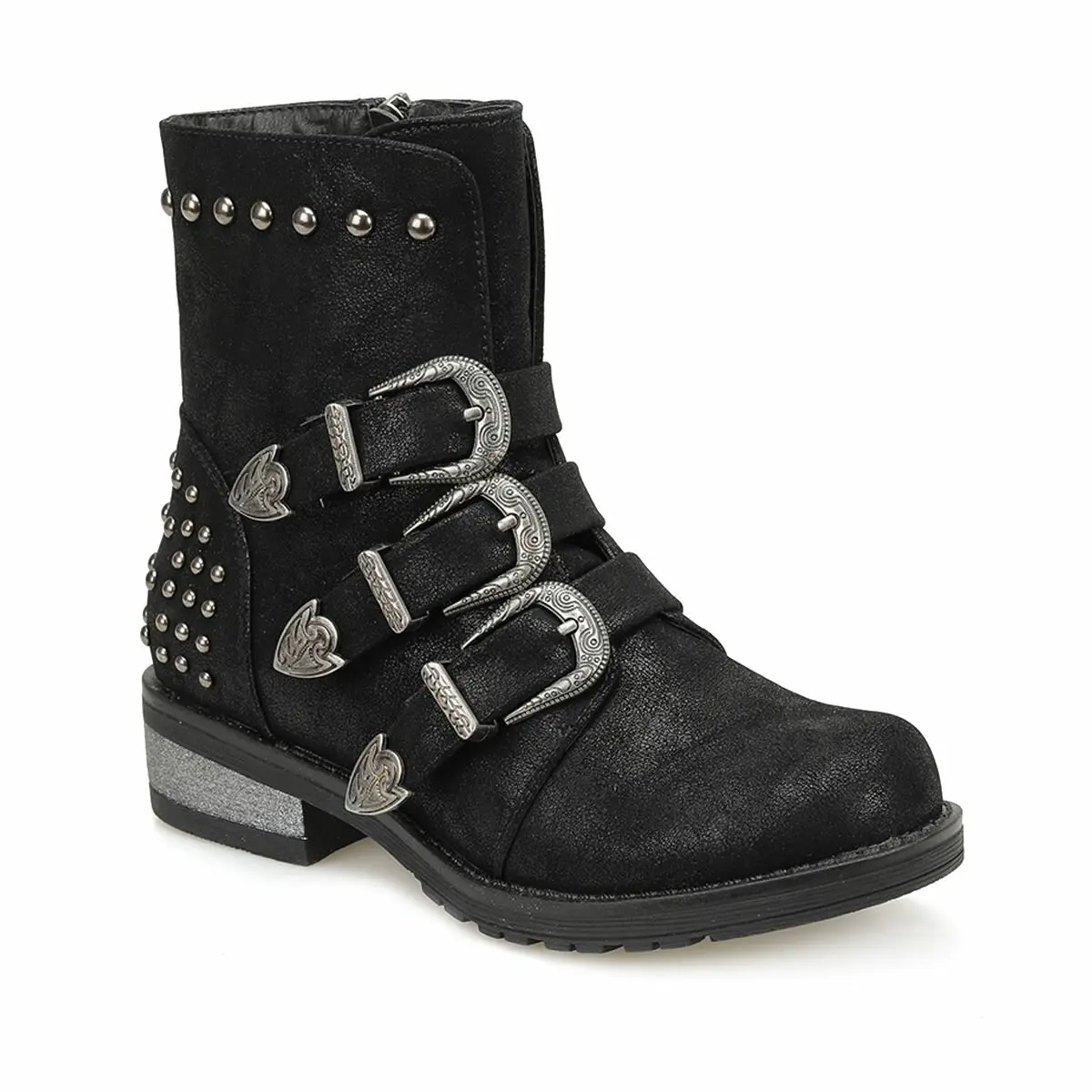 

FLO Black Women Boots Fashion Autumn Winter Comfortable Shoes 82.312358.Z Polaris