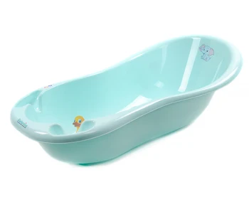 

Bath without drain, anti-slip, thermometer 100*50*30 cm, Mint elefantino it103716