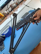 Pinza de sobremesa ajustable, soporte de brazo de tijera para cámara web Logitech C922 C930E C930 C920 C615