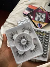 Pestañas postizas naturales, 3 pares, maquillaje largo 3d de visón, extensiones de pestañas de vizón para belleza, novedad de 2021