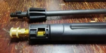 Arandela a presión, 1/4 conector rápido de A PISTOLA DE PULVERIZACIÓN, adaptador de bayoneta, 1/4, ajuste de desconexión rápida para Karcher