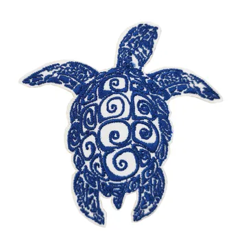 

2.5'' Blue Sea Turtle Embroidered Iron on patch