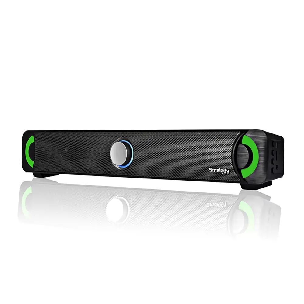 

Black 9014BT Wireless Bluetooth Speaker Colorful LED Computer Speaker 10W Gaoyin Sound Blaster Soundbar Stereo USB Powered