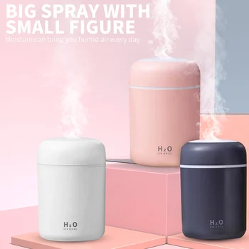 

Creative Air Purifier Moisture Aromatherapy Night Light 300ml Dry-Fire Protection Cactus Humidifier Car Ultrasonic Humidifier
