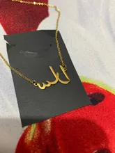 Collar de acero inoxidable personalizado con nombre, gargantilla de oro con letras personalizadas, colgante con placa, regalo