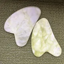 Masajeador de piedra Natural de cuarzo rosa, masajeador para terapia Facial y cuello, masajeador para tratamiento de salud, cuello cuerpo, gua sha