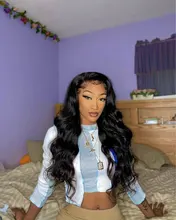 Tinashe-Peluca de cabello humano ondulado con encaje Frontal, peluca de cabello humano brasileño con cierre de 4x4 6x6, densidad del 250, 28 y 30 pulgadas