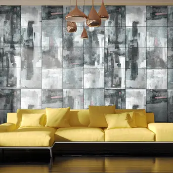 

Wall mural-City shrouded in rain - 50x1000 cm