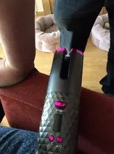 Rizador de pelo automático inalámbrico, rizador de pelo recargable por USB, rizador de pelo de cerámica con pantalla LCD